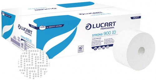 Hartie igienica Autocut, 100% celuloza, Strong 900 ID, pe rola, 12 buc/bax, 812177, Lucart